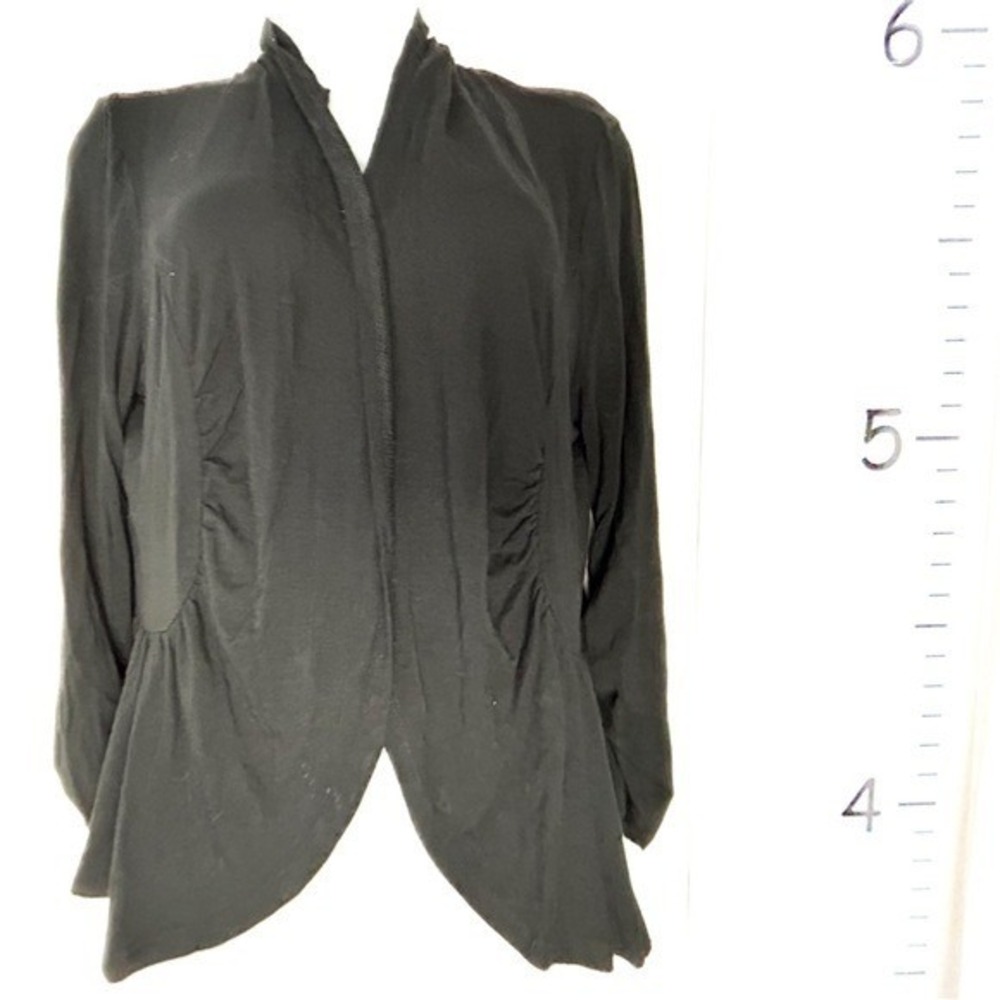 Grace Elements Black Cardigan Sweater Medium Classic‎